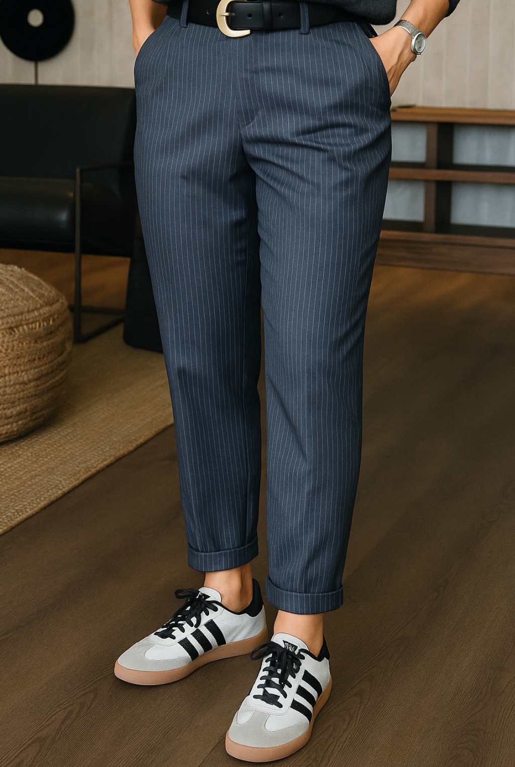 MAYA | ELEGANT, FIGURE-FLATTERING TROUSERS WITH STRIPES