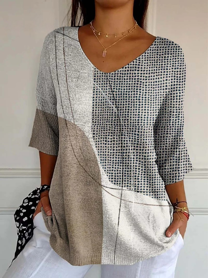 INDI | GEOMETRIC KNIT SWEATER