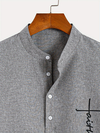 CALEB | STYLISH SHIRT WITH A STAND-UP COLLAR