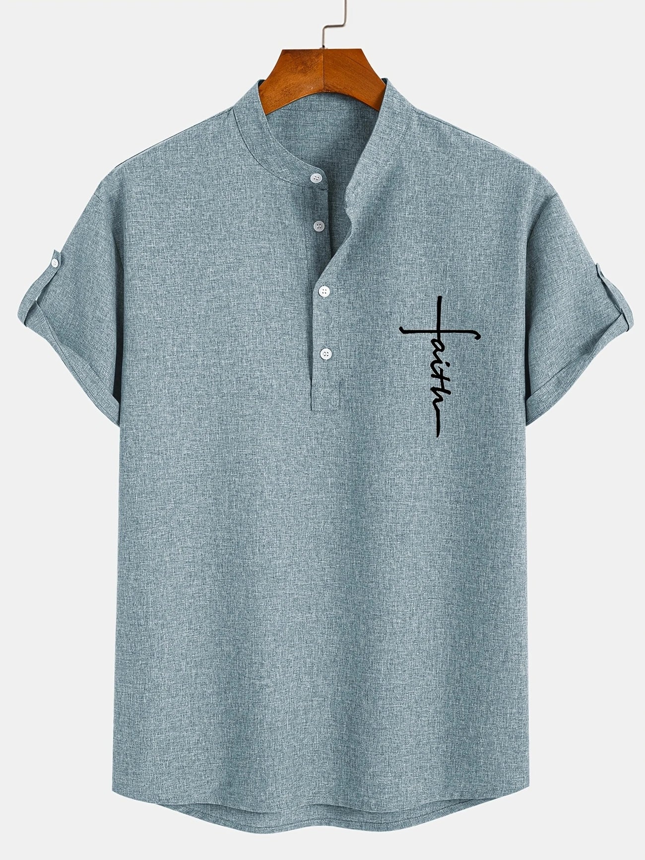 CALEB | STYLISH SHIRT WITH A STAND-UP COLLAR