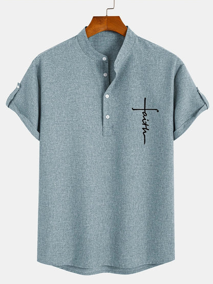 CALEB | STYLISH SHIRT WITH A STAND-UP COLLAR