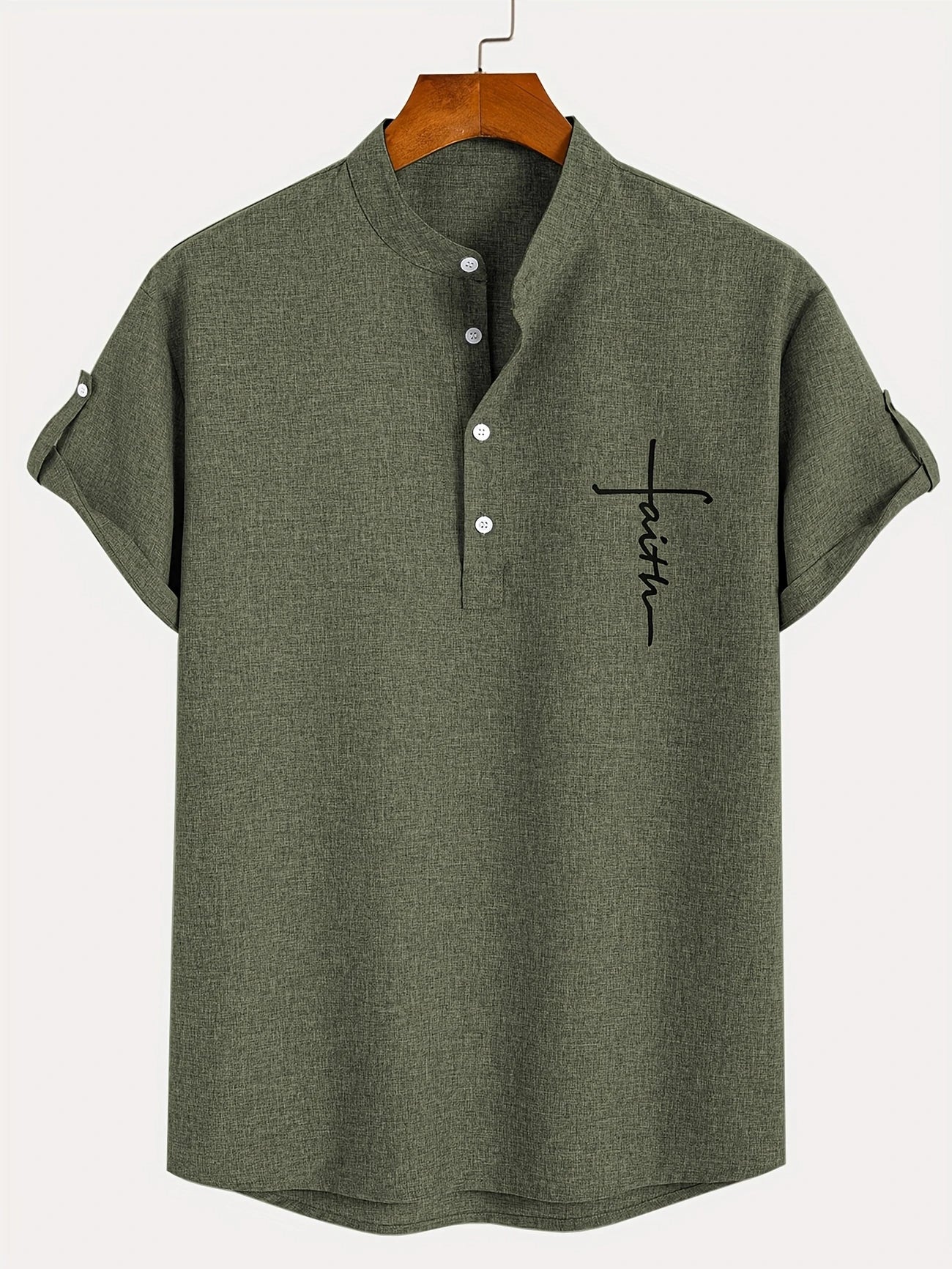 CALEB | STYLISH SHIRT WITH A STAND-UP COLLAR