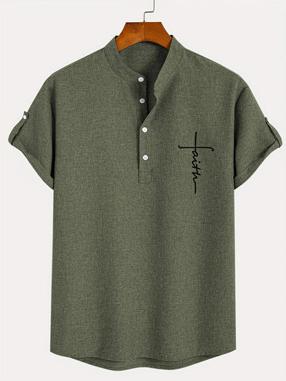 CALEB | STYLISH SHIRT WITH A STAND-UP COLLAR