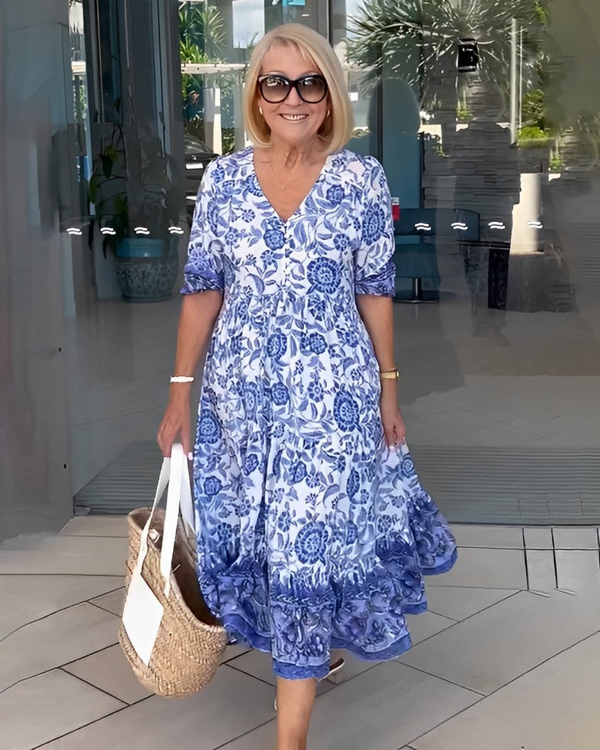 MADISON | GRACEFUL V-NECK FLORAL