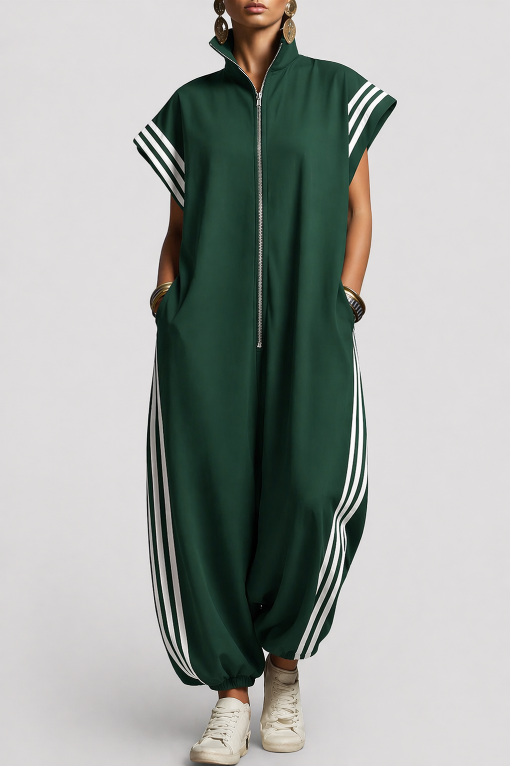 FELINI | ZIP NECK JUMPSUIT