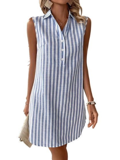 NOA | STRIPED SHIRT DRESS