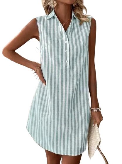 NOA | STRIPED SHIRT DRESS