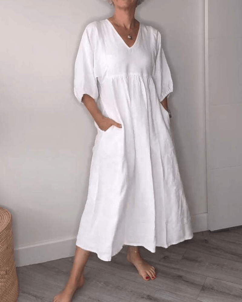 JESSICA | ELEGANT V-NECK MAXI