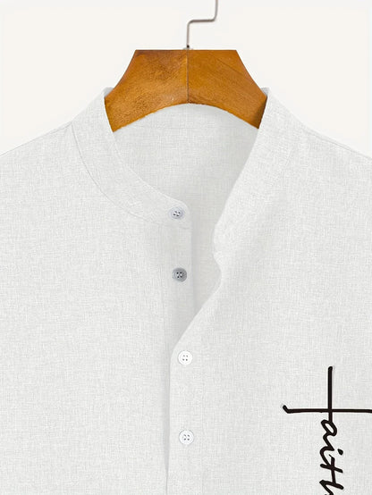 CALEB | STYLISH SHIRT WITH A STAND-UP COLLAR