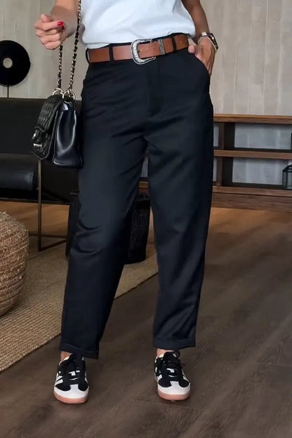 MAYA | ELEGANT, FIGURE-FLATTERING TROUSERS WITH STRIPES