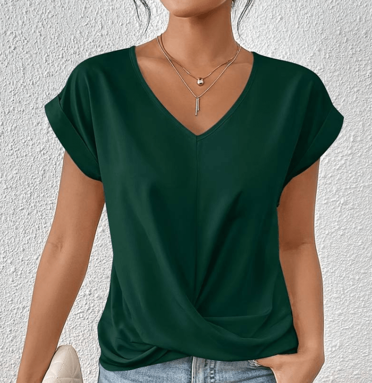 GEMMA | TUMMY-TUCKING V-NECK TOP