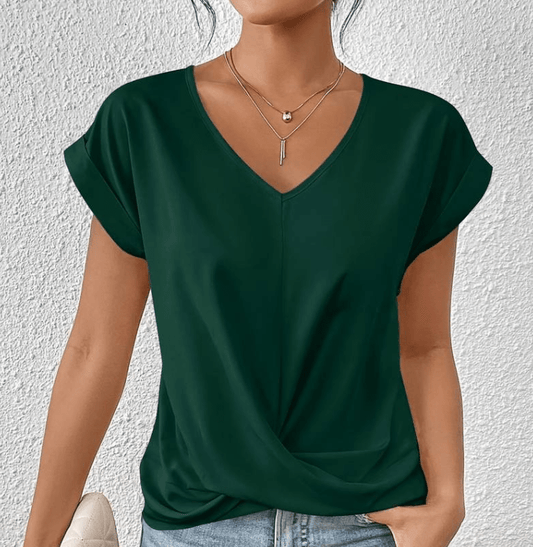 GEMMA | TUMMY-TUCKING V-NECK TOP