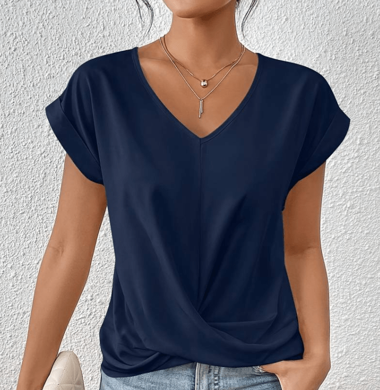 GEMMA | TUMMY-TUCKING V-NECK TOP