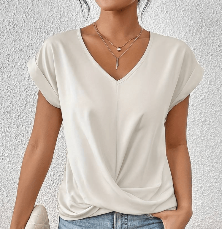 GEMMA | TUMMY-TUCKING V-NECK TOP