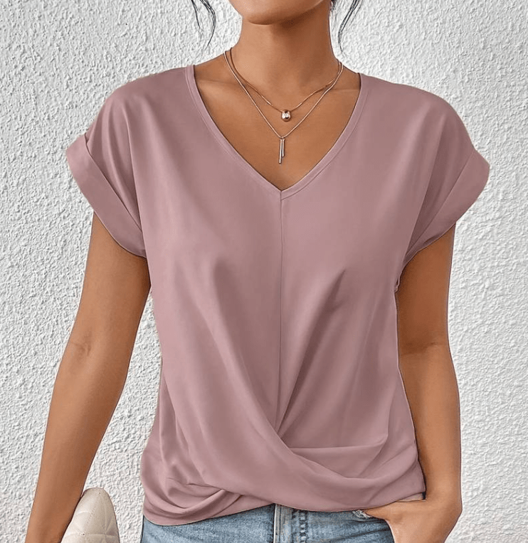 GEMMA | TUMMY-TUCKING V-NECK TOP