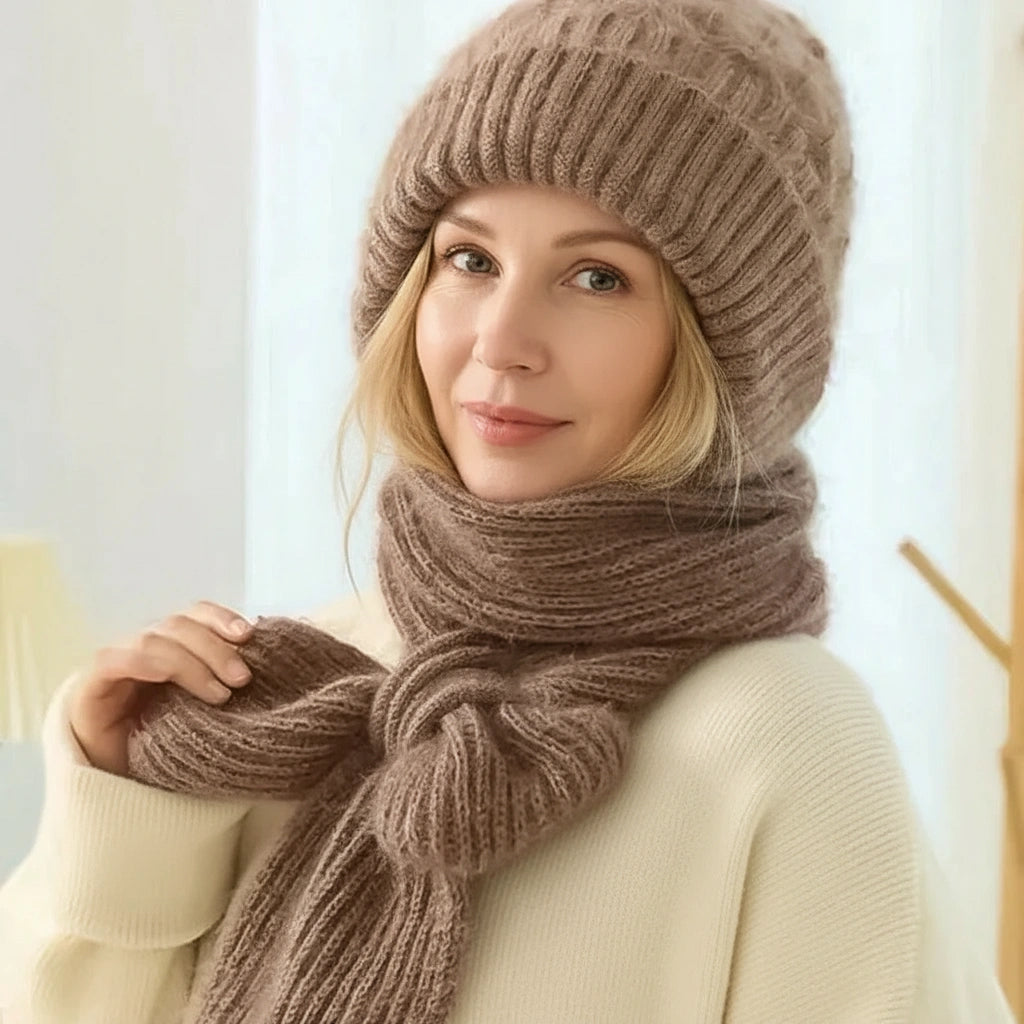 EMILY | FLEECE-LINED WINDPROOF HAT & SCARF