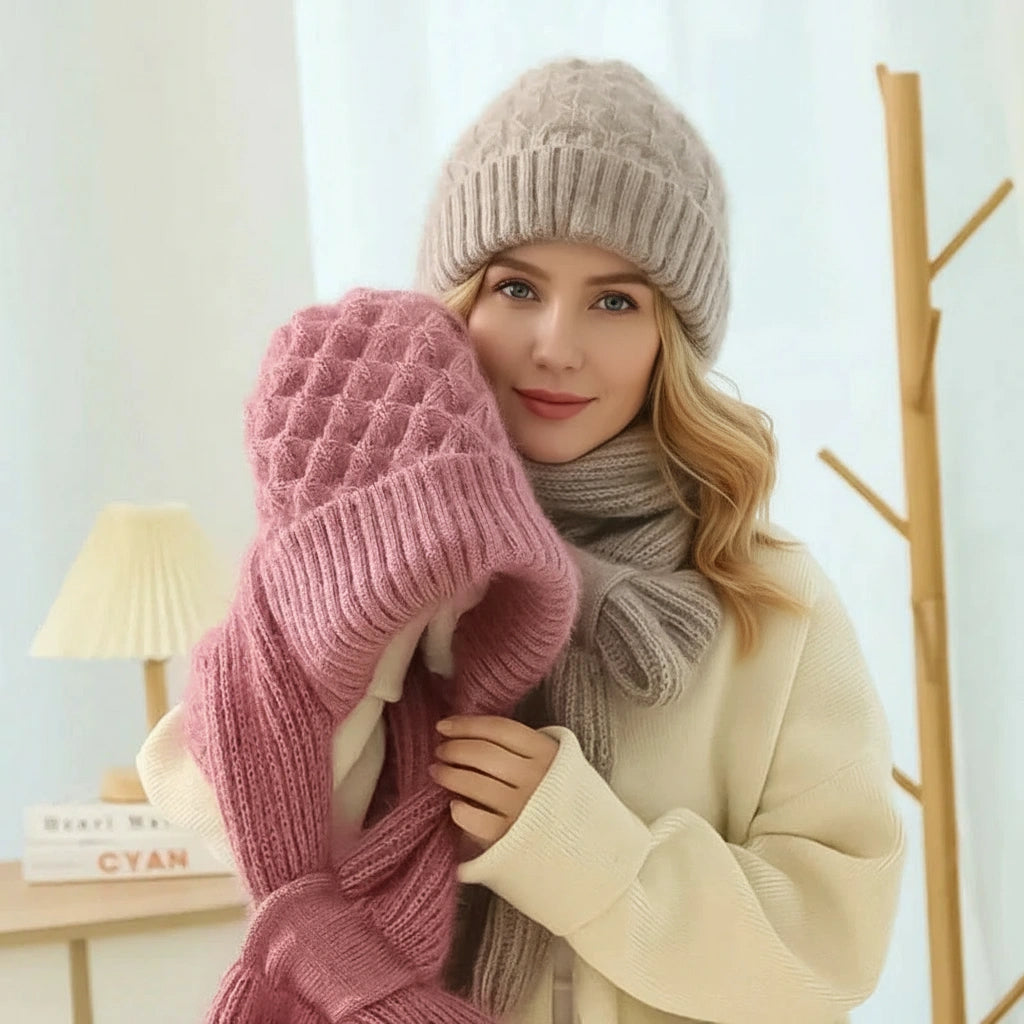 EMILY | FLEECE-LINED WINDPROOF HAT & SCARF