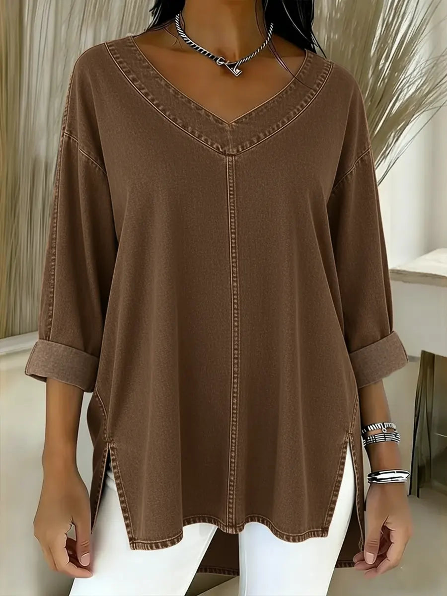 DARCY | RELAXED V-NECK TOP