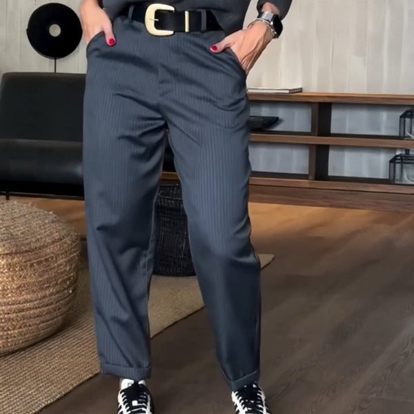 MAYA | ELEGANT, FIGURE-FLATTERING TROUSERS WITH STRIPES