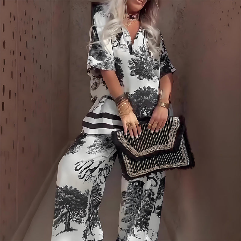 CASSIDY | V-NECK TWO-PIECE SET